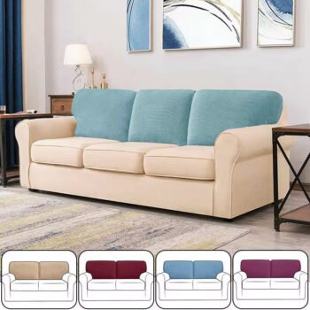 Stretch Couch T Cushion Cover Or Sofa Backrest Cushion Slipcover
