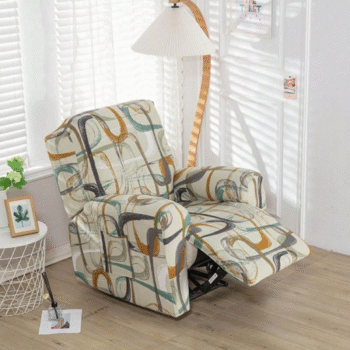 Stretch Printed Recliner Sofa Covers Furniture Protector with Pocket