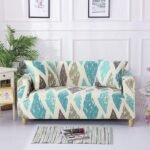 Pattern Super Stretch Sofa Cover Blue Pattern