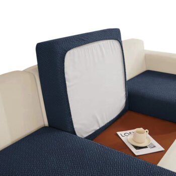 Jacquard Solid Color Sofa Cushion Seat Cover
