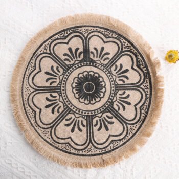 Cotton Linen Woven Coaster Placemats
