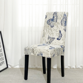 Animal Pattern Stretchable Chair Covers Butterfly