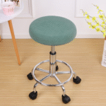 Elastic Round Bar Stool Cover Matcha Green