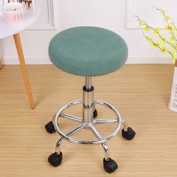 Elastic Round Bar Stool Cover Matcha Green