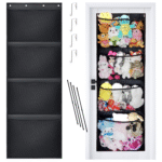 「Flash Sale 30% Off」Over Door Stuffed Animal Storage 4 Large Pockets (22*64.5 IN)