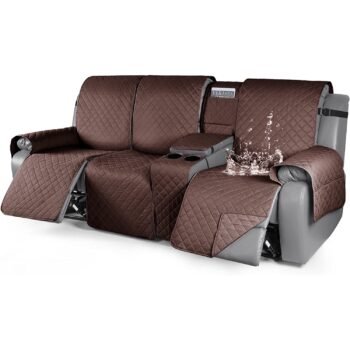 Anti-Slip Reversible Split Recliner Sofa Cover With Console