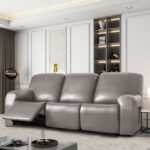 Waterproof Stretch PU Leather Recliner Sofa Slipcovers (8 Pieces)