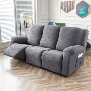 Leopard Recliner Sofa Cover Stretch Sofa Slipcover With Elastic Bottom