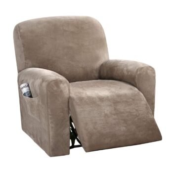 1 Seater Velvet Stretch Recliner Slipcover