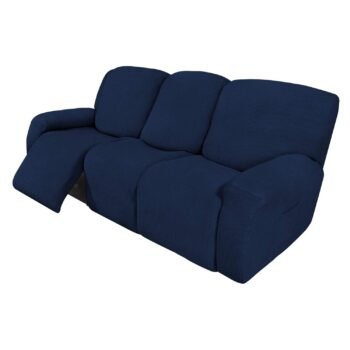 8 Pieces Stretch Non-Slip Split Recliner Chair Cover (3 Seater)