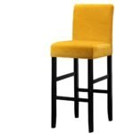Square Bar Stools Chair Cover Gold