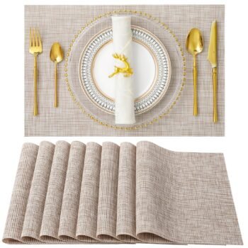 Heat-Resistant Placemats Stain Resistant Anti-Skid Placemats