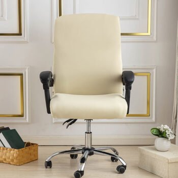Spandex Solid Color Stretch Office Chair Cover(Set of 2)