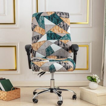 Spandex Printed Stretch Office Chair Cover(Set of 2)